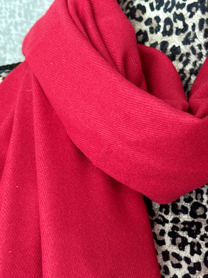 Luxury Pashmina Scarf - Berry
