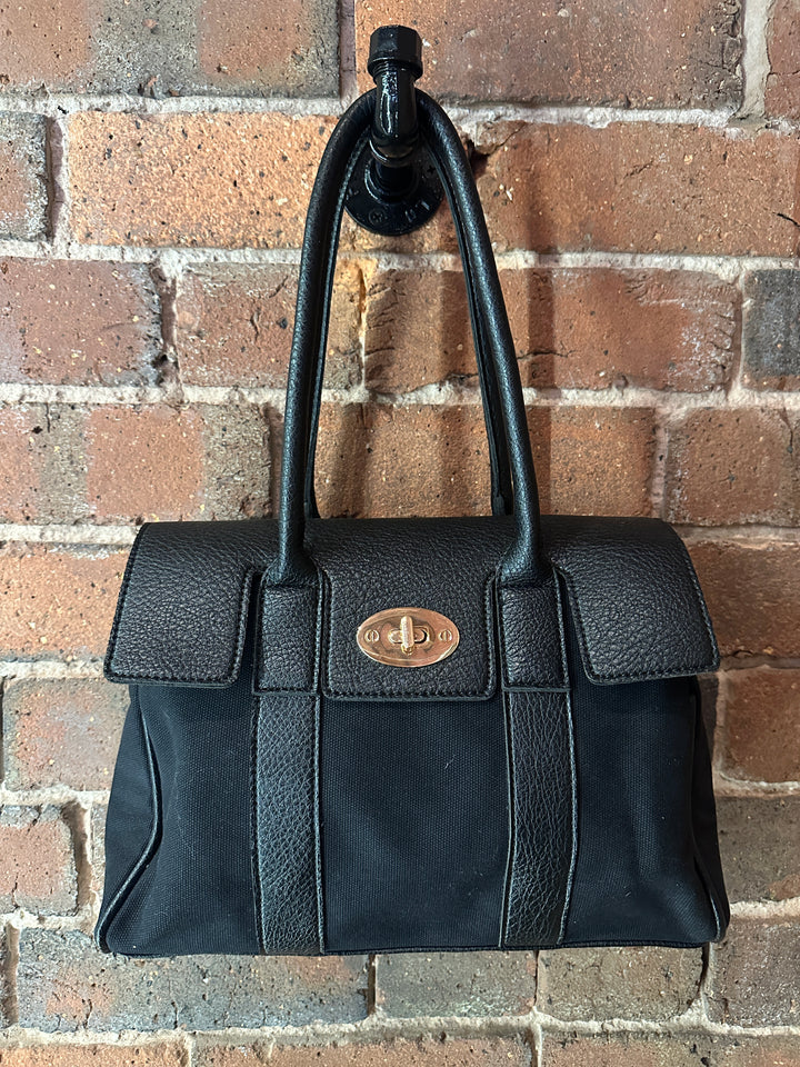 Black Twistlock Handbag