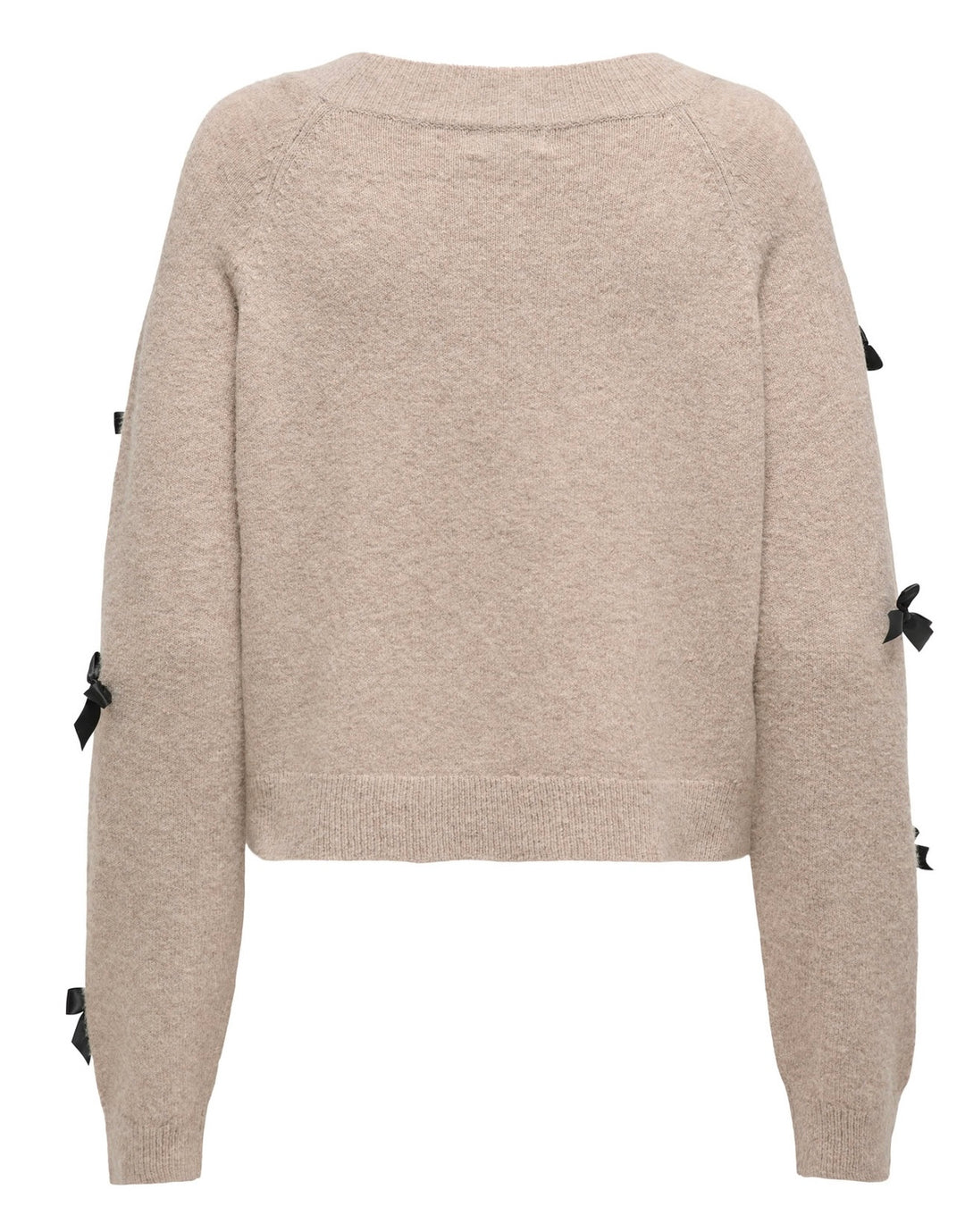 Only Noelle Bow Jumper, Beige
