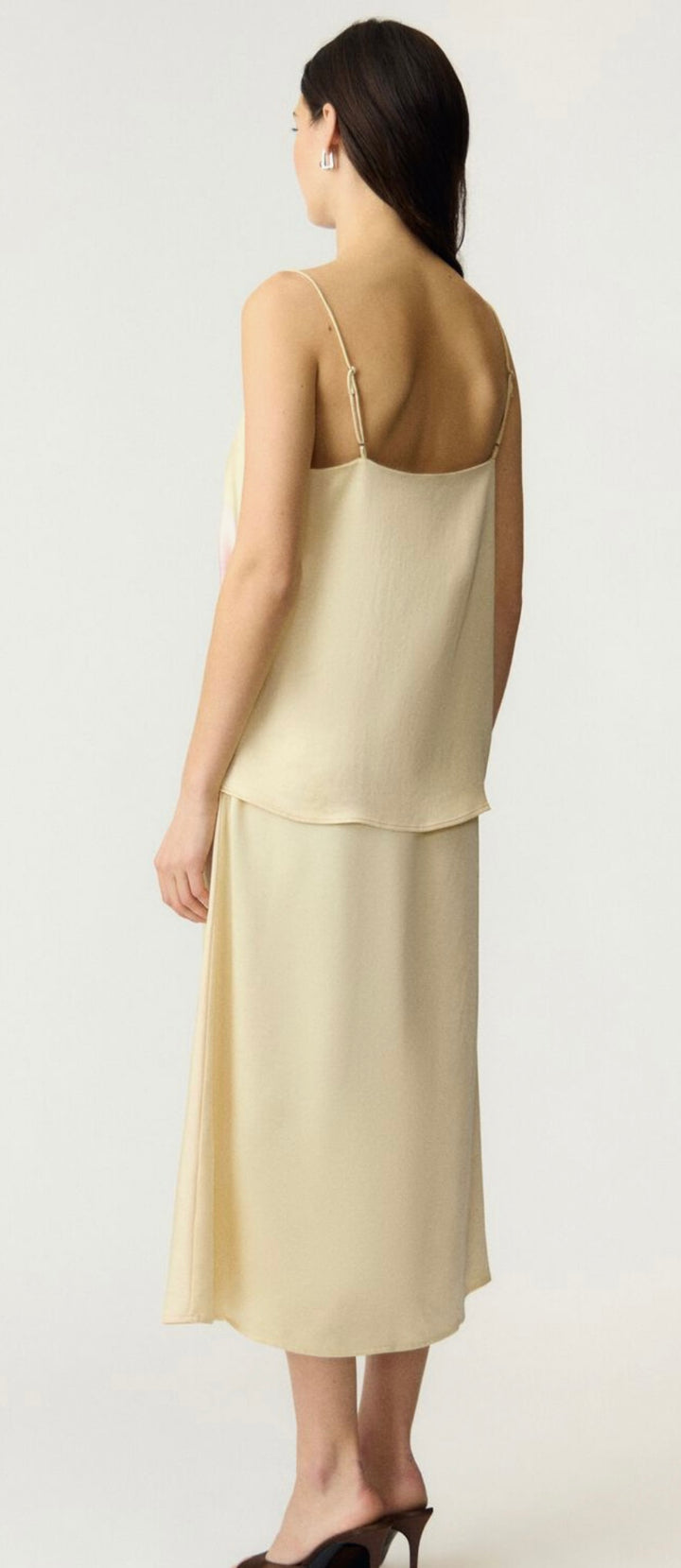 YAS Yasorchida Satin Singlet Top, Anise Flower