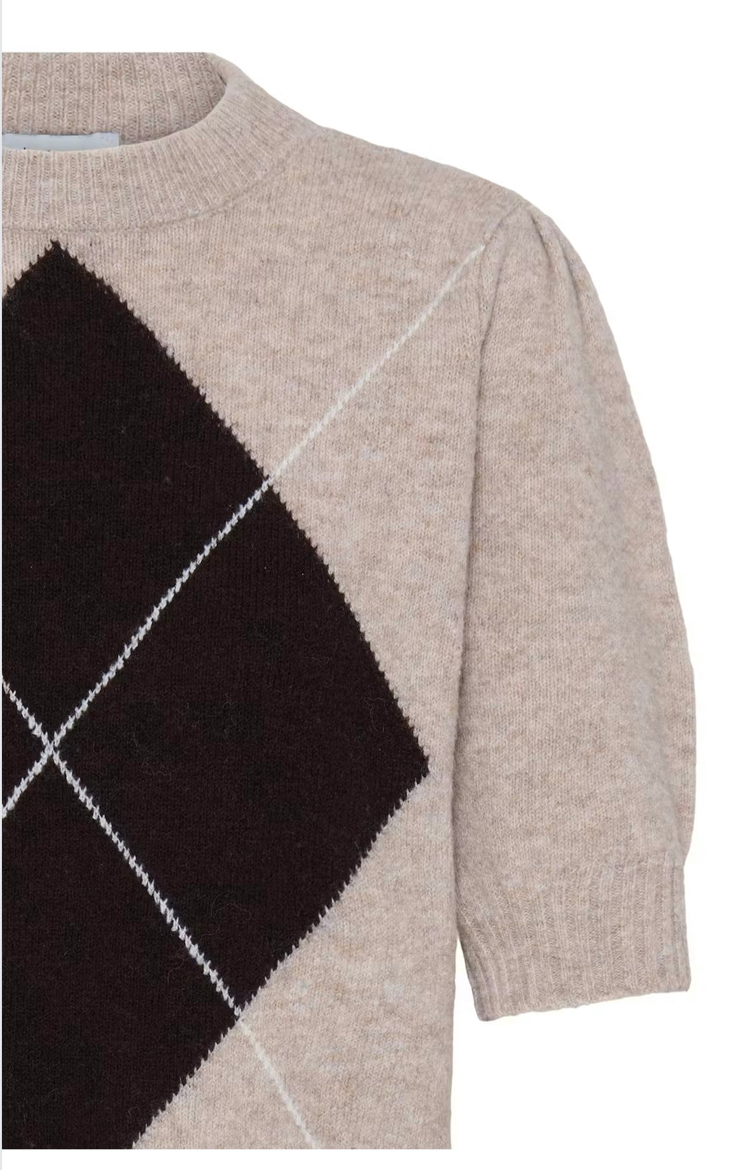 Byoung Byosmilla SS Jumper, Humus Argyle