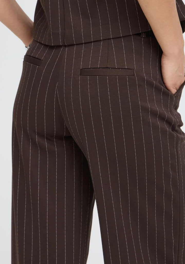 Byoung ByRowan Wide Pants, Java Pinstripe