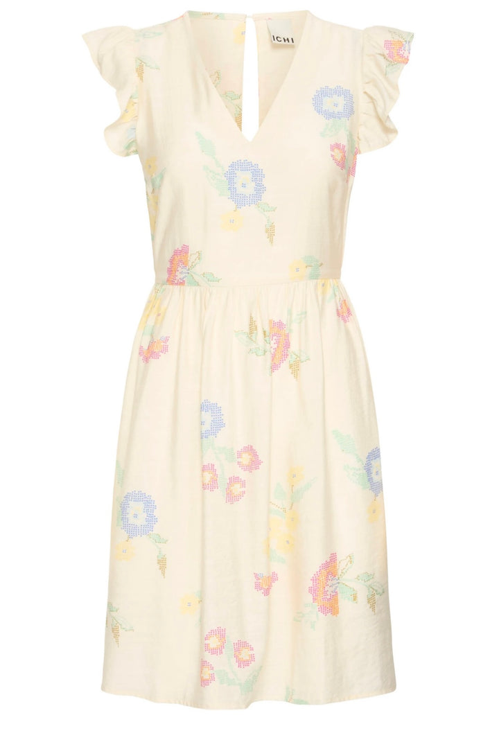 Ichi Ginni Dress, Cross Stitch Flowers