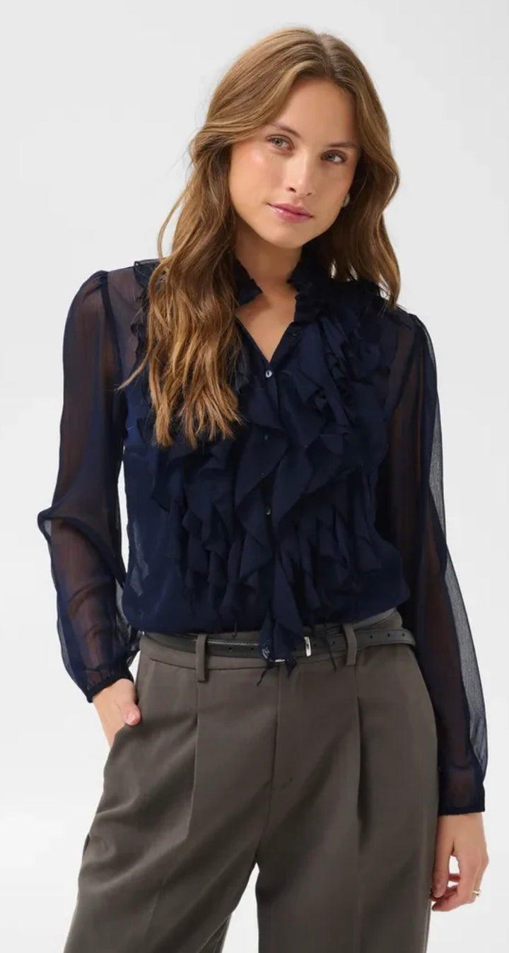 Saint Tropez Lilja LS Shirt, Night Sky