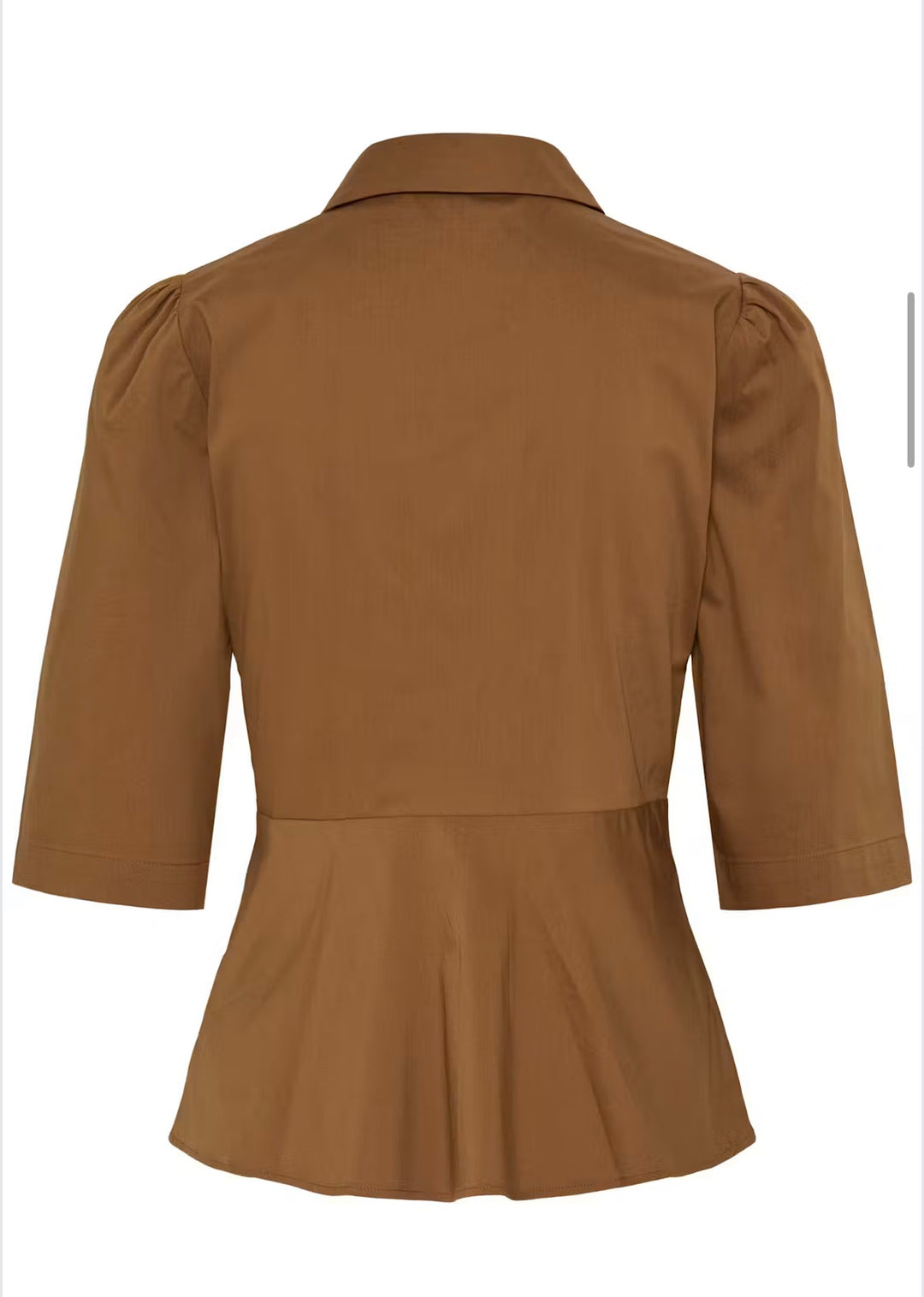Byoung Byissali Peplum Shirt, Sepia