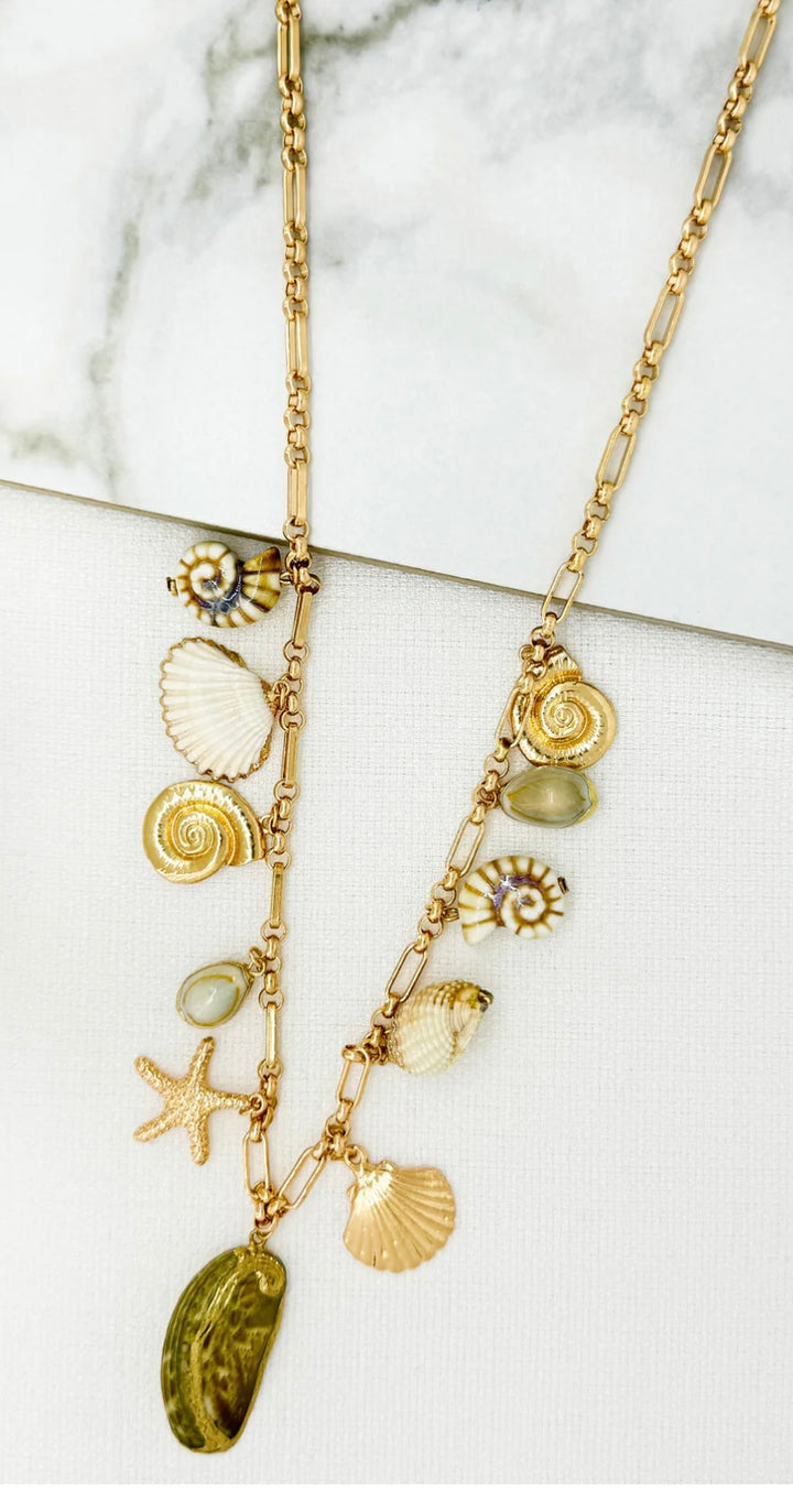 Envy Long Mixed Shell Necklace