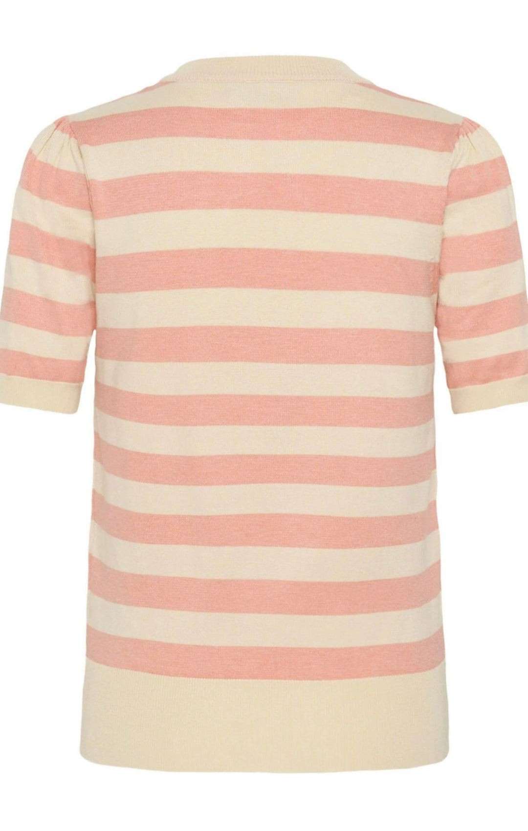 Saint Tropez Mila SS Block Stripe Pullover, Blooming Ivory