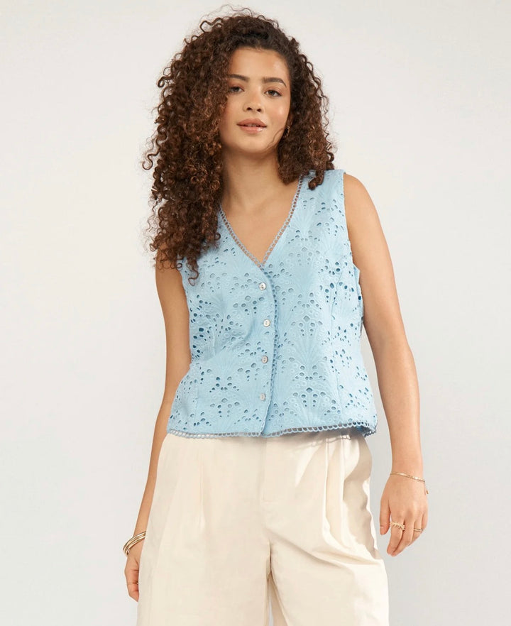 Numph Numata Vest, Placid Blue