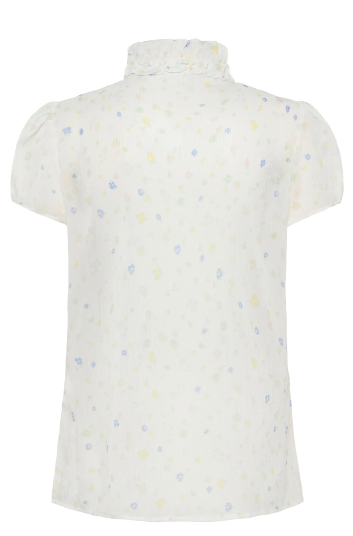 Saint Tropez Lilja Crinkle Shirt, Ice Multi Pastel Blooms