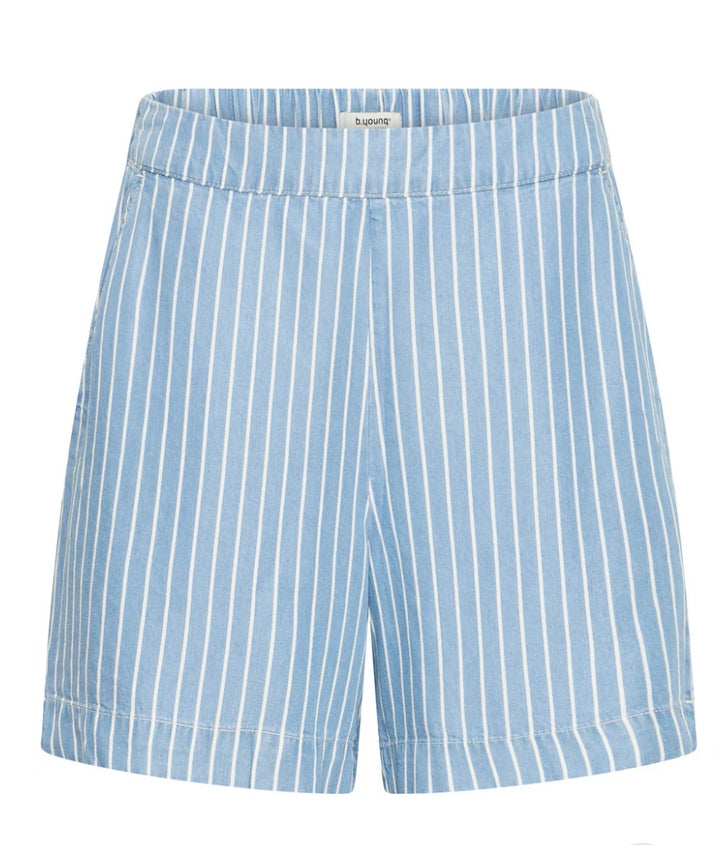 Byoung ByKosmo Shorts, Light Denim Stripe