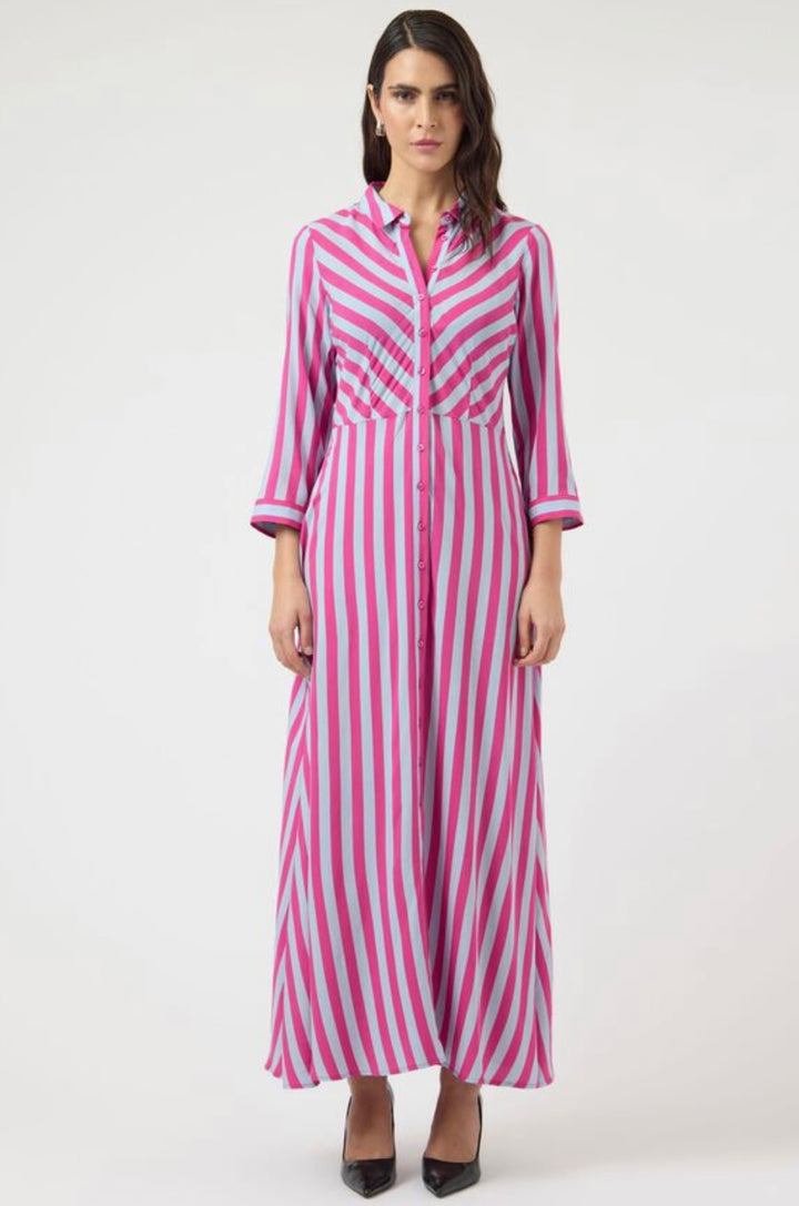 YAS Savanna Dress, Rose Violet Stripe