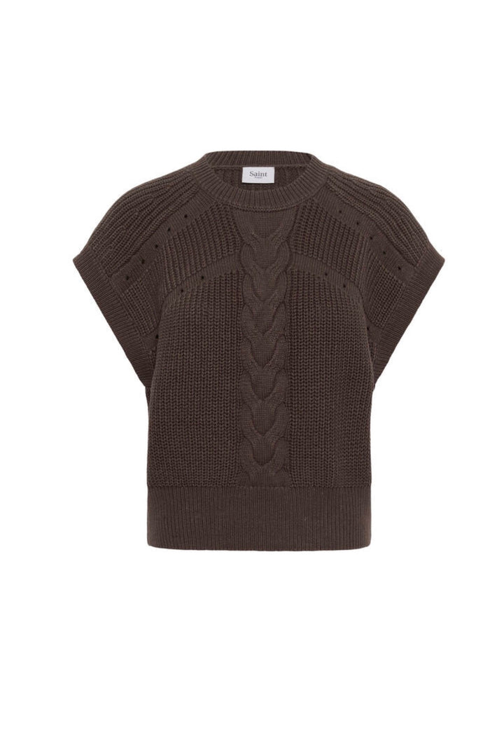 Saint Tropez Trune Vest, Chocolate Brown
