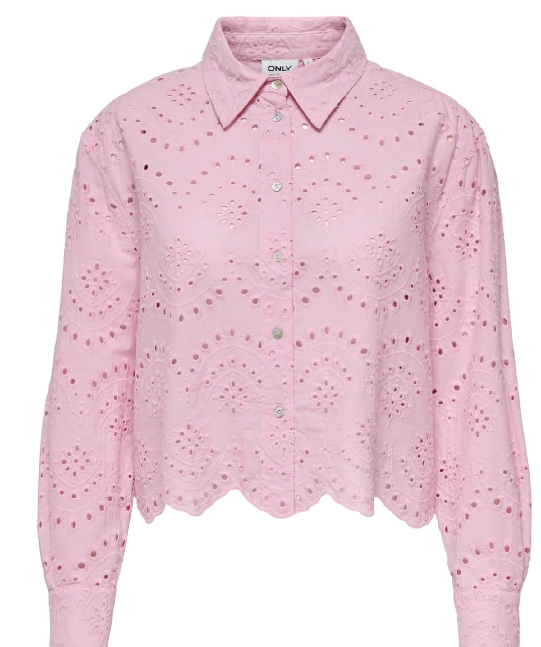 Only Valais Long Sleeve Shirt, Pink Lady