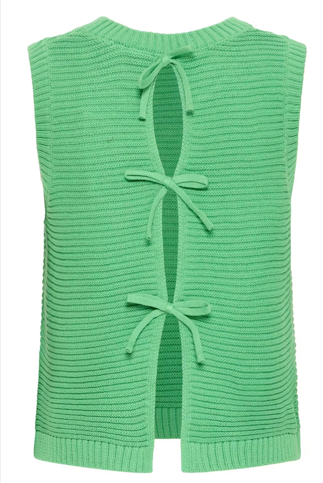 Ichi IhDotties Knit Vest, Greenbriar