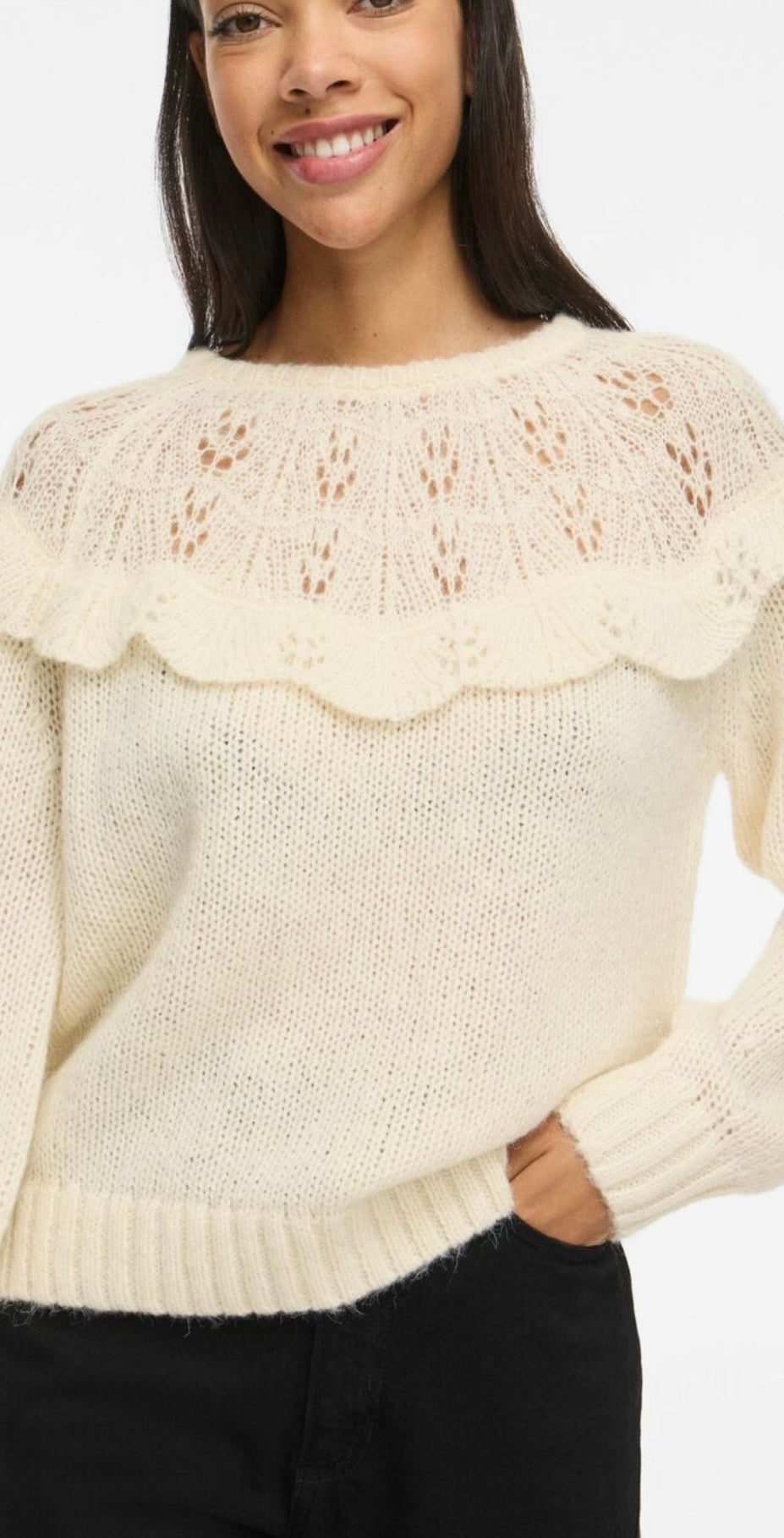 Vila Vimoyano Knit Jumper, Birch
