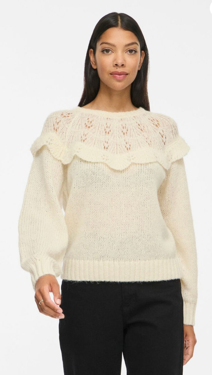 Vila Vimoyano Knit Jumper, Birch