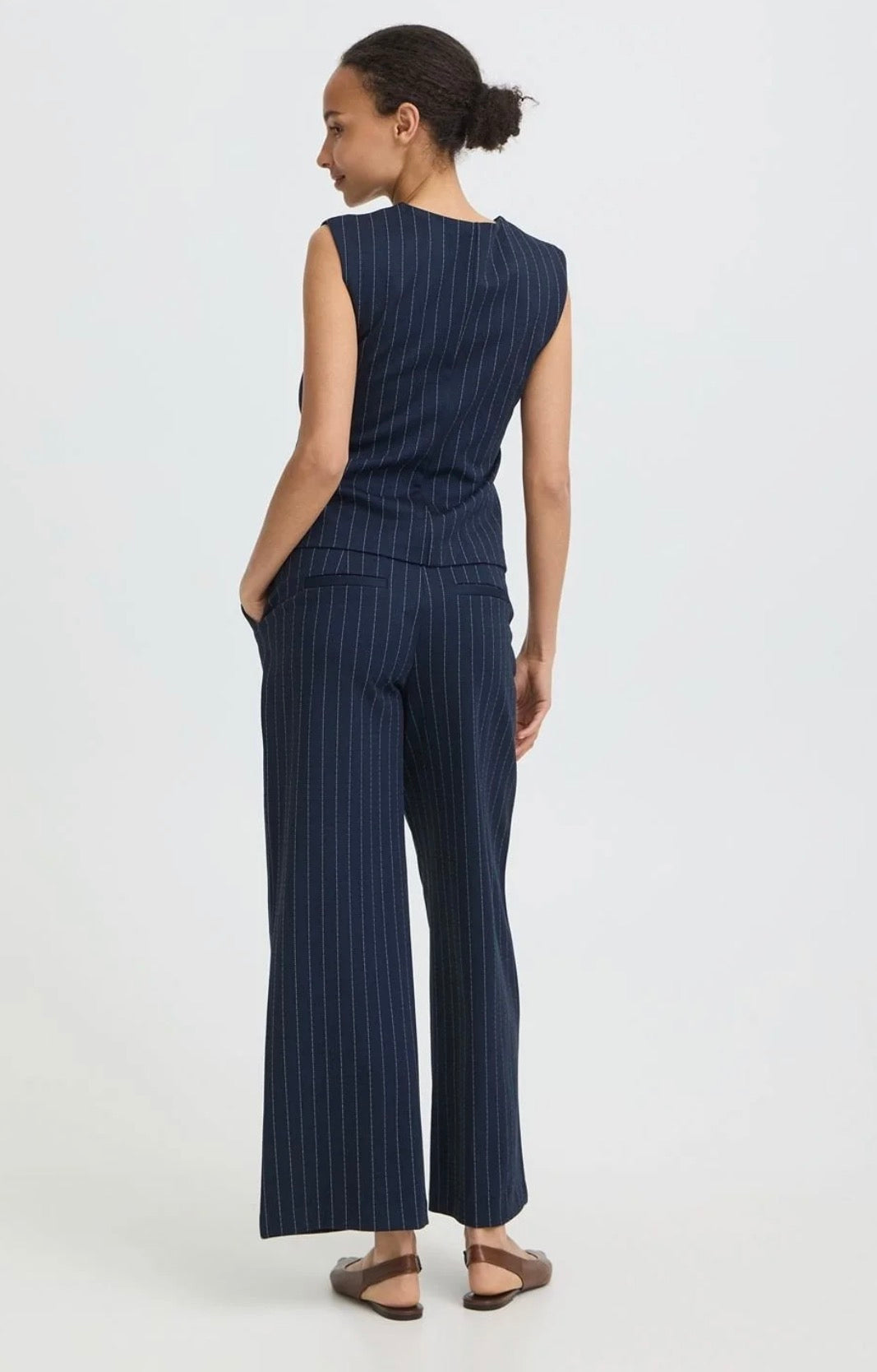 Byoung ByRowan Wide Pants, Dark Sapphire
