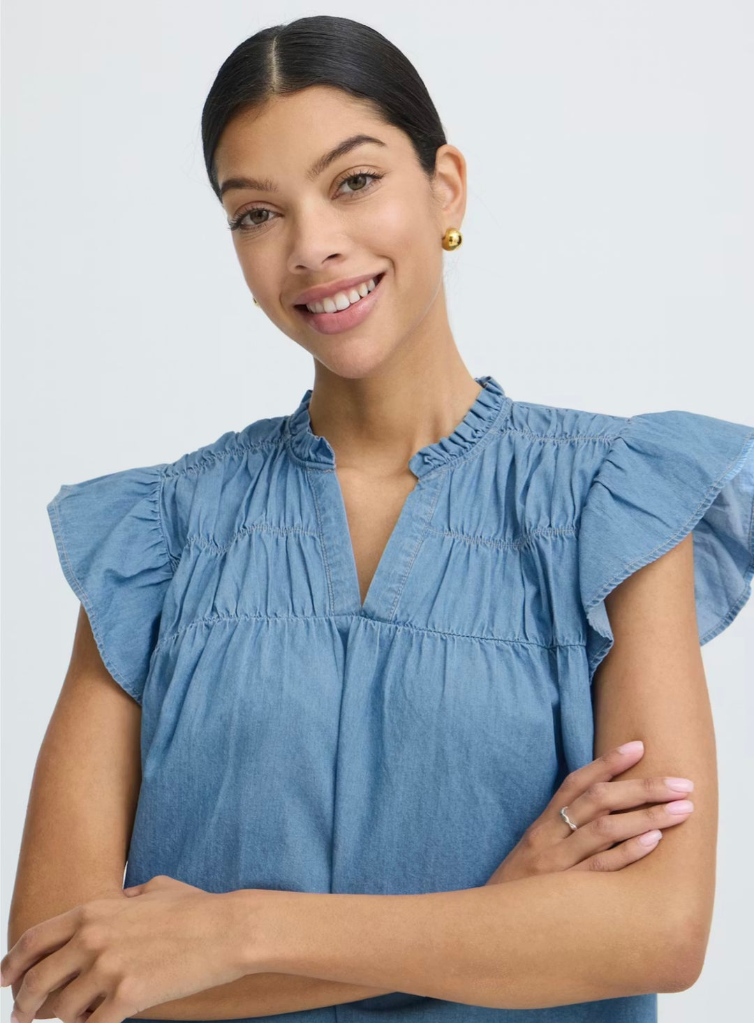 Byoung ByKashe Blouse, Light Denim