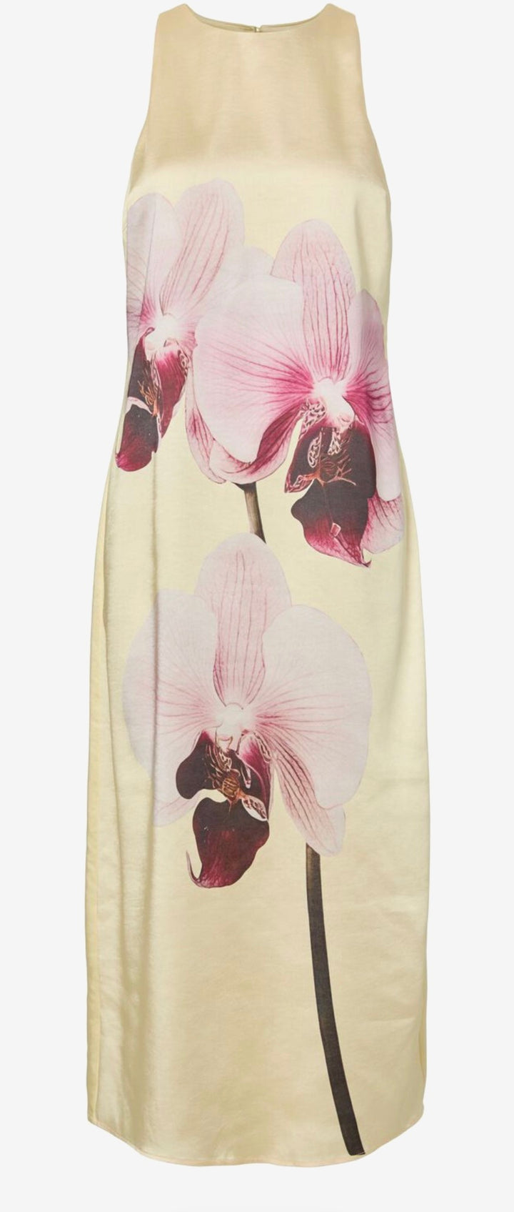Yas Yasorchida Satin Long Dress, Anise Flower