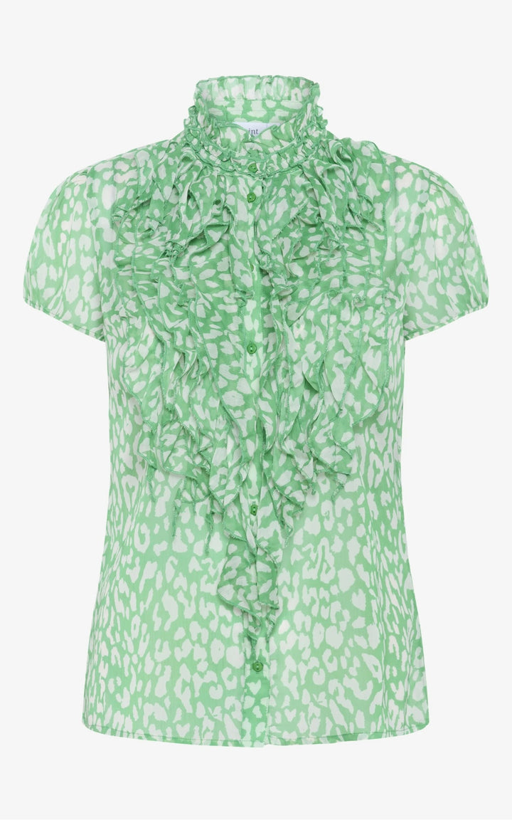Saint Tropez Lilja Crinkle Shirt, Jelly Bean Ice Leopard