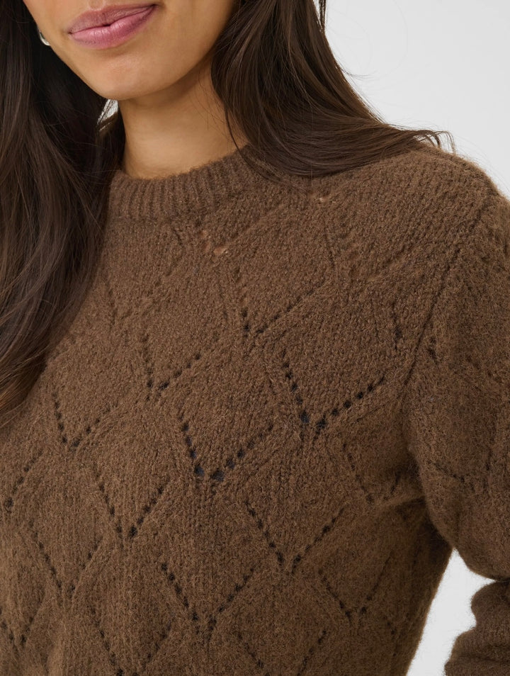 Saint Tropez Tabbatha  Pullover, Dark Earth Melange