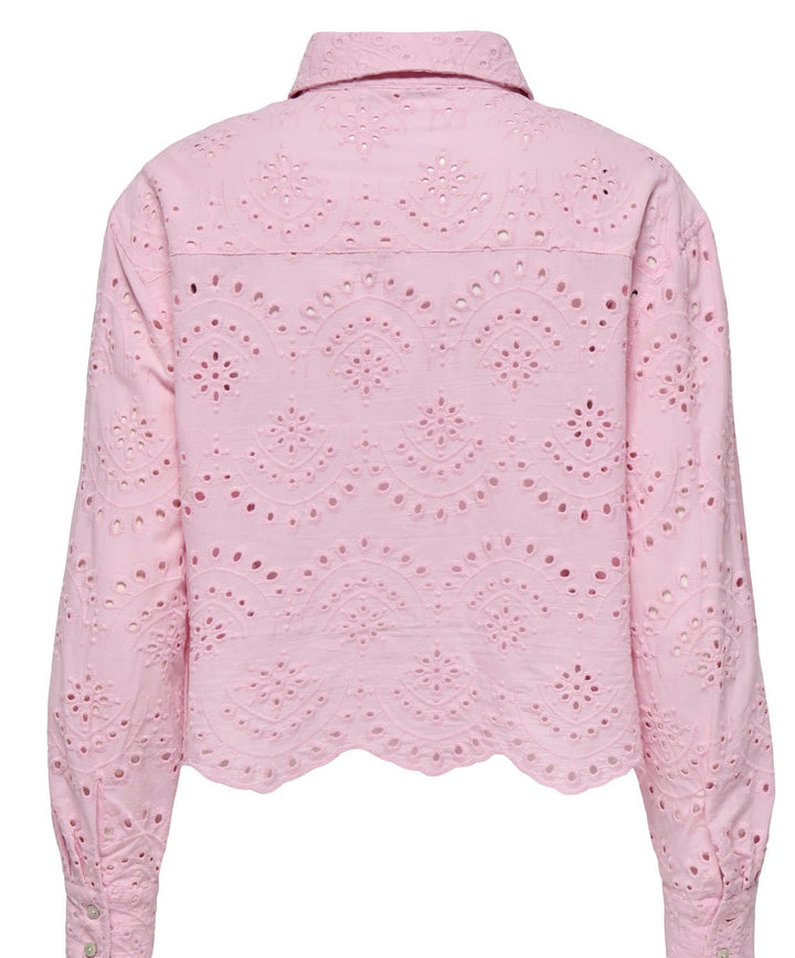 Only Valais Long Sleeve Shirt, Pink Lady