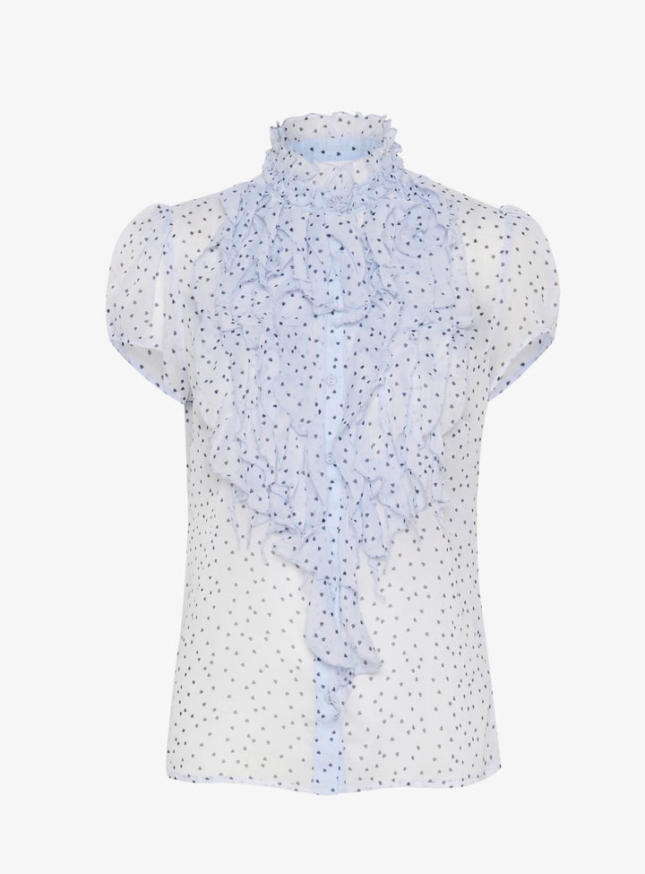 Saint Tropez Lilja Crinkle Shirt, Heather Nightsky Harts