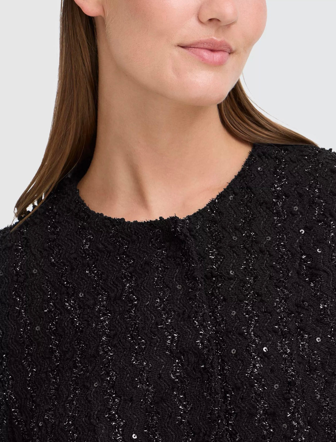 Ichi Ninky Textured Shimmer Jacket