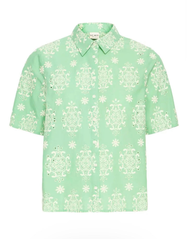 Ichi IHFluna Shirt, Light Green Grass