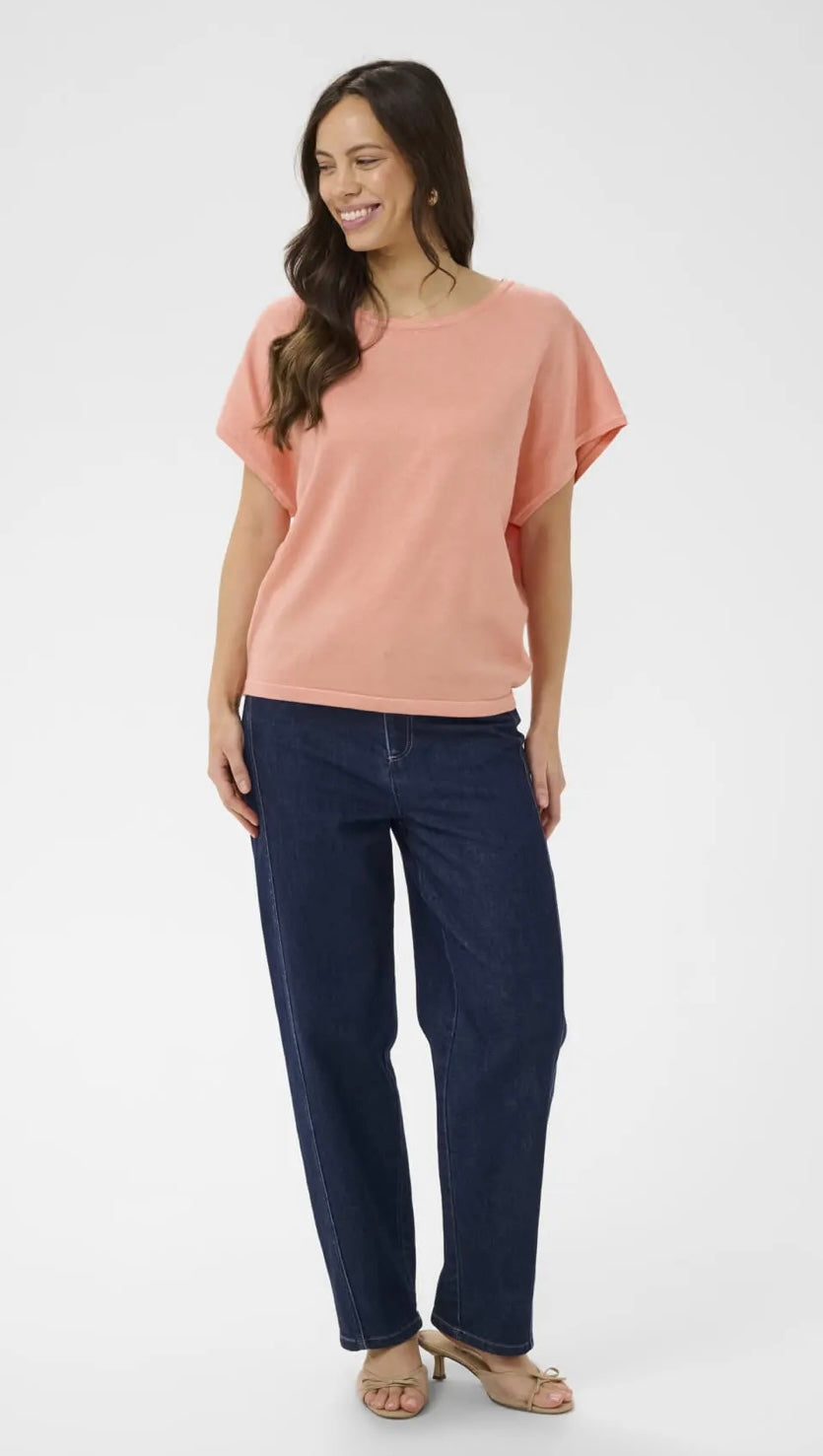 Saint Tropez Mila SS Pullover, Blooming Dahlia Melange