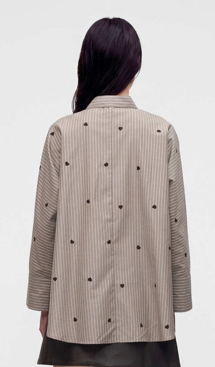 Only New Lina Grace Embellished Shirt, Coffee Bean