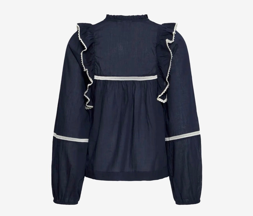 Ichi IhVoilana LS Shirt, Maritime Blue