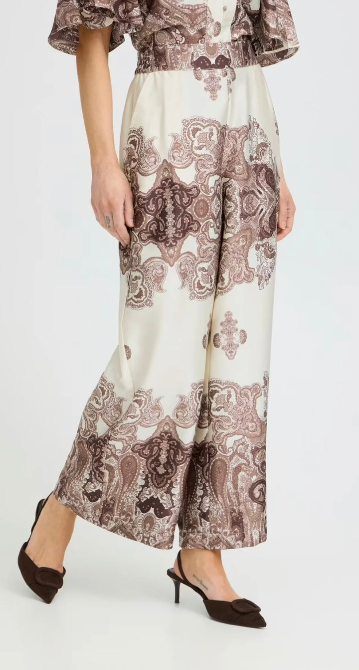 Byoung ByJannike Pants, French Roast Paisley