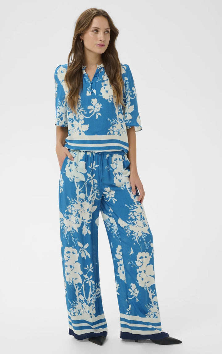 Saint Tropez Rasheda Pants, Blue Flower