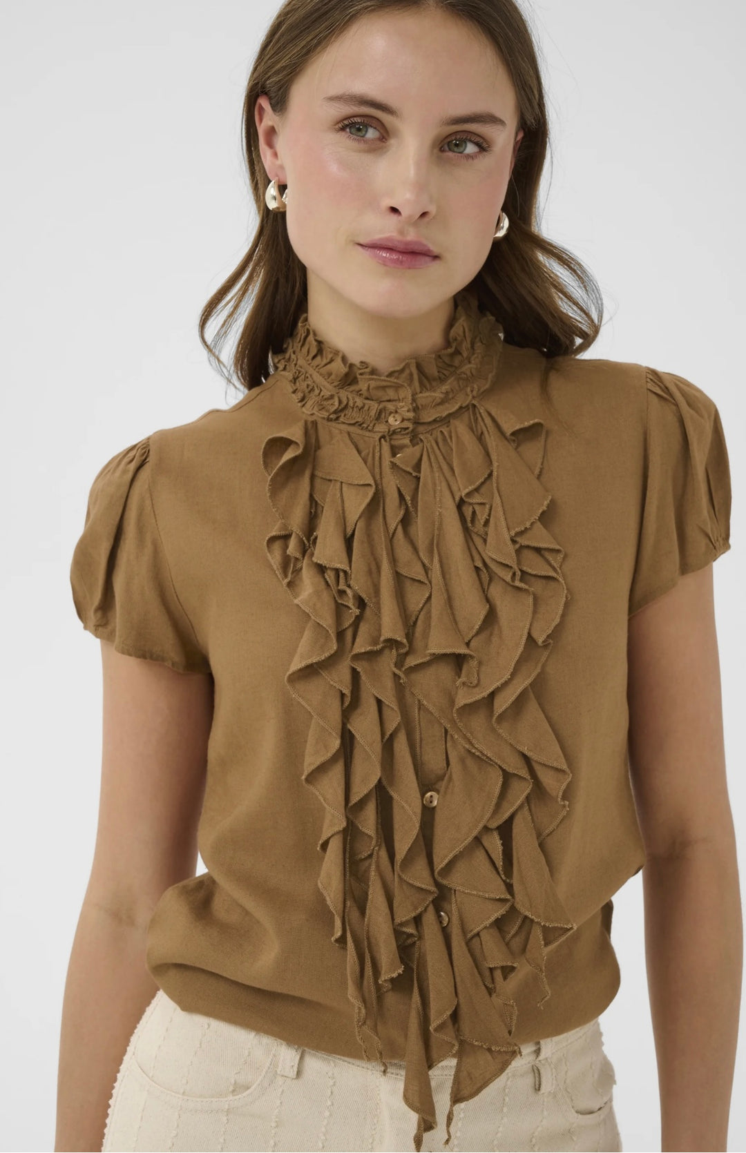 Saint Tropez Ellis Shirt, Toasted Coconut