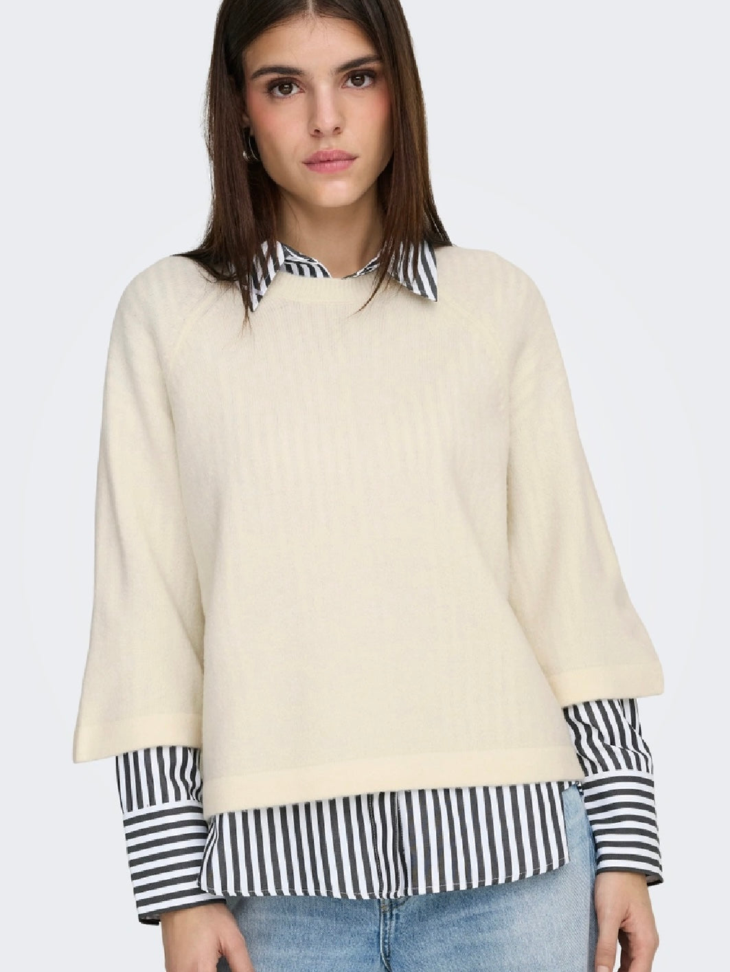 Only Simoni 3/4 Knit, Birch