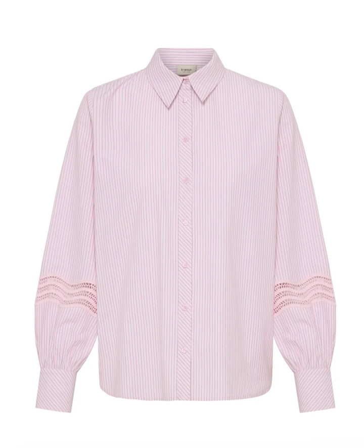 Fransa Fryara Shirt, Silver Pink Stripe