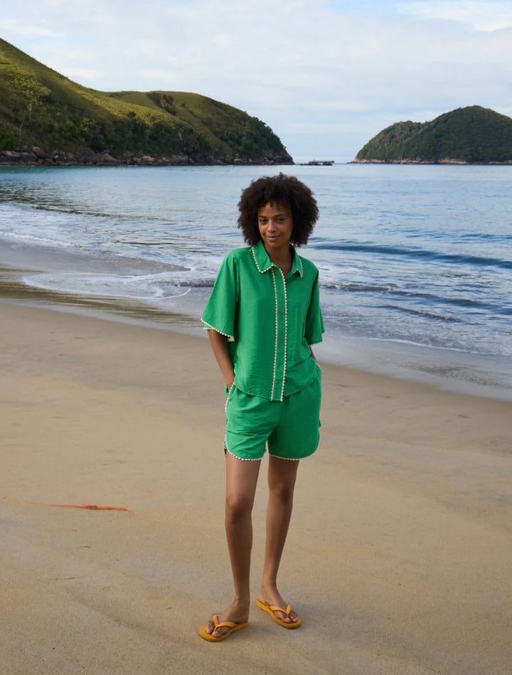 Ichi IhLeni Shorts, Green Briar