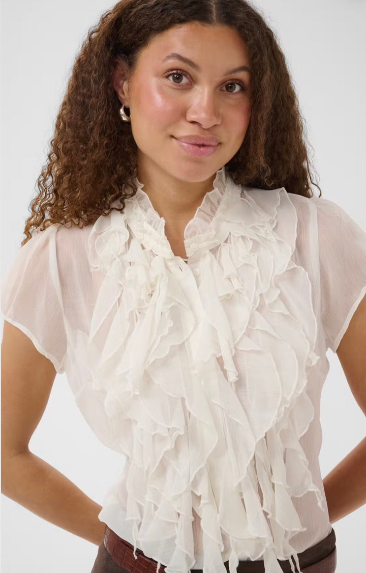 Saint Tropez Lilja SS Shirt, Ice White