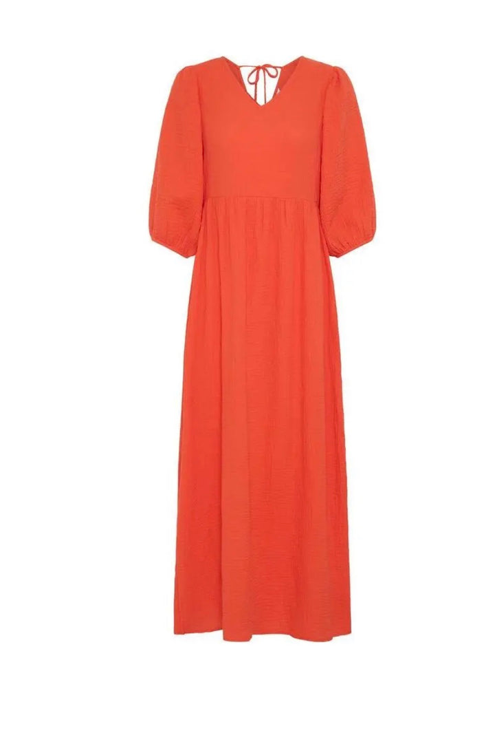 Byoung Byiberlin Long Dress, Orange Fiesta