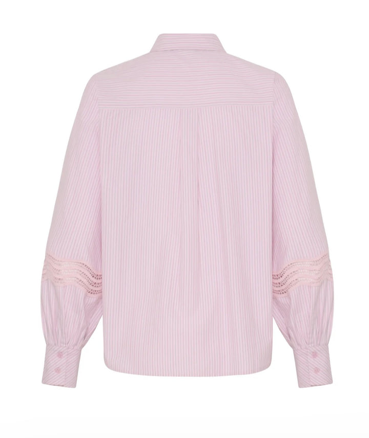 Fransa Fryara Shirt, Silver Pink Stripe