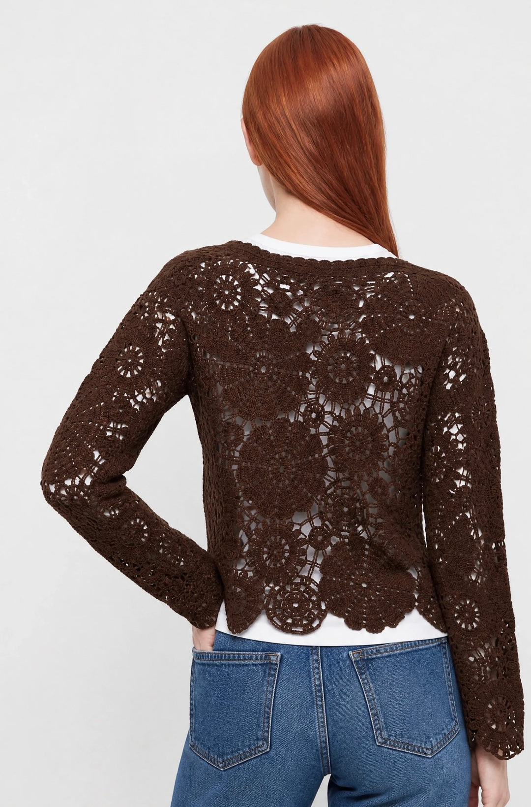 Only Yvonne L/S Top, Coffee Bean