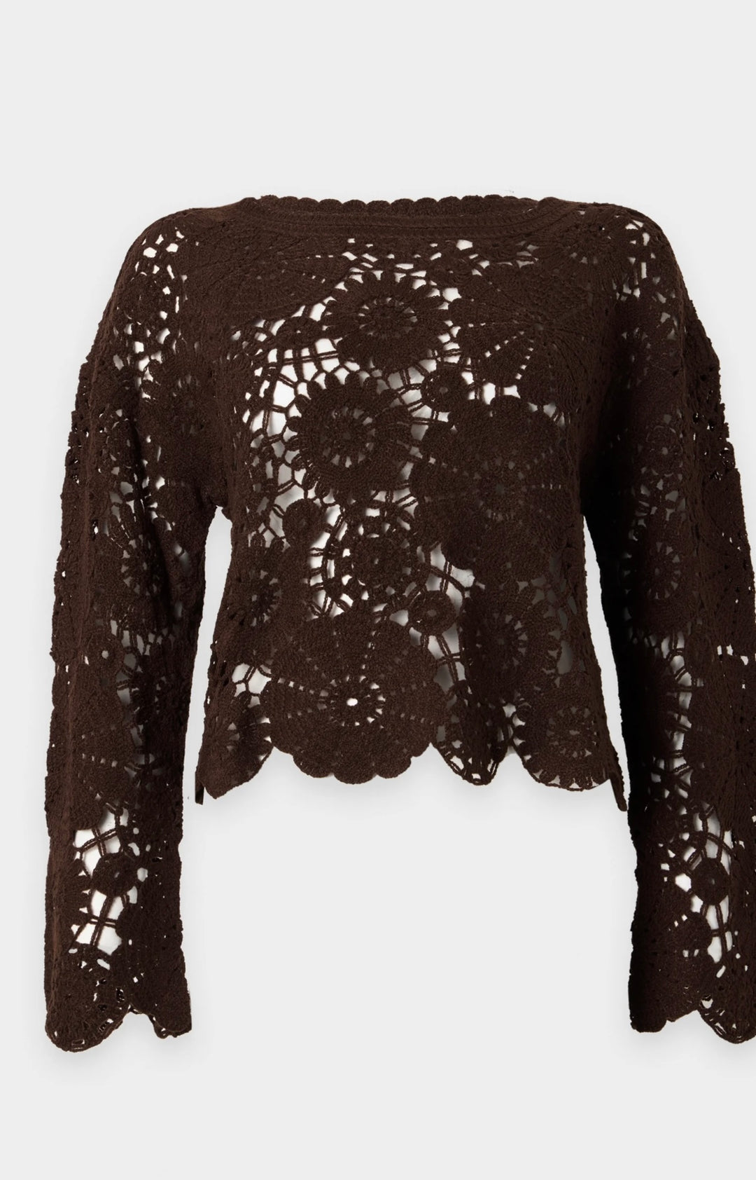 Only Yvonne L/S Top, Coffee Bean