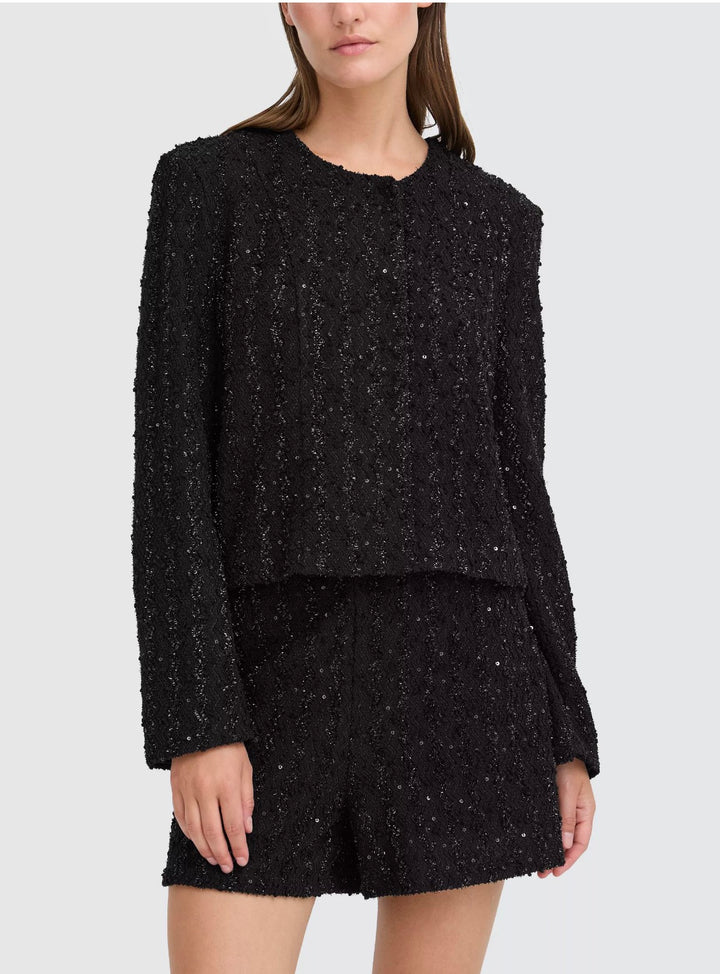 Ichi Ninky Textured Shimmer Jacket
