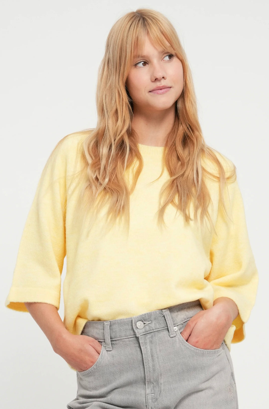 Only Simoni 3/4 Knit, Lemon