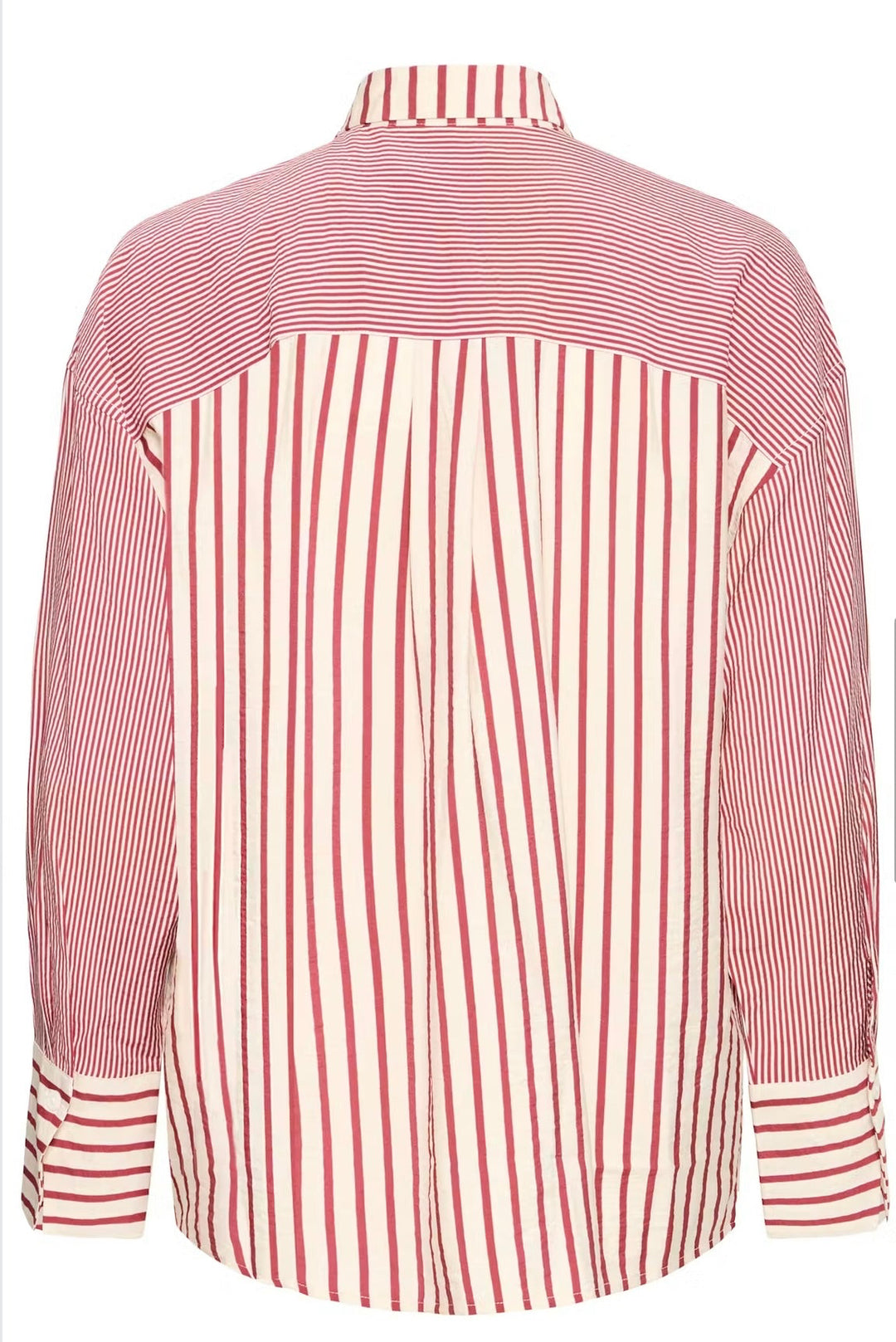 Ichi IHLouri Shirt, Rhododendron/White Stripe