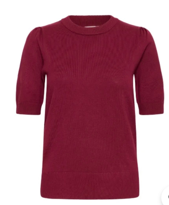 Ichi IHLuls Puff SS Jumper, Rhododendron