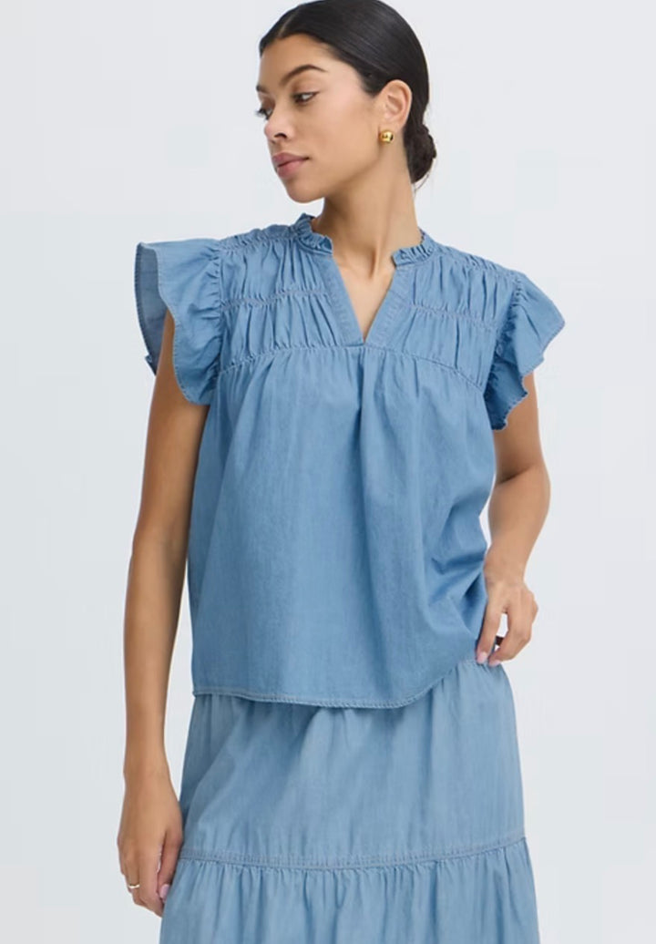Byoung ByKashe Blouse, Light Denim