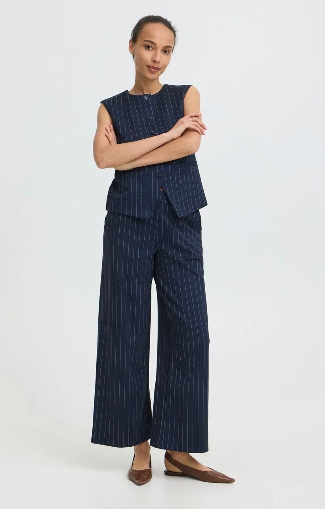 Byoung ByRowan Wide Pants, Dark Sapphire