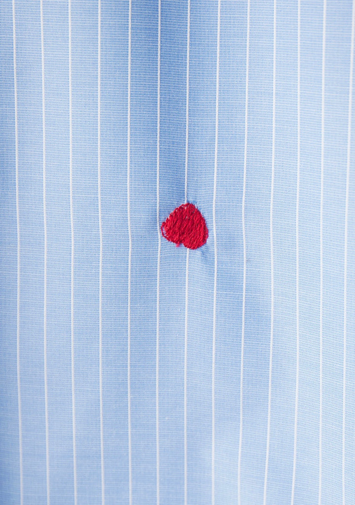 Only OnlNew Heart Shirt, Blue/Red
